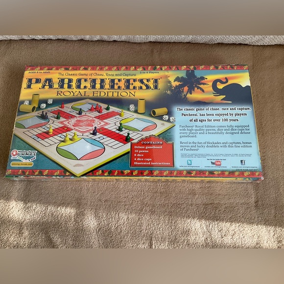 Parcheesi Royal Edition Unopened : The Classic Game of Chase , Race and Capture - Picture 3 of 4